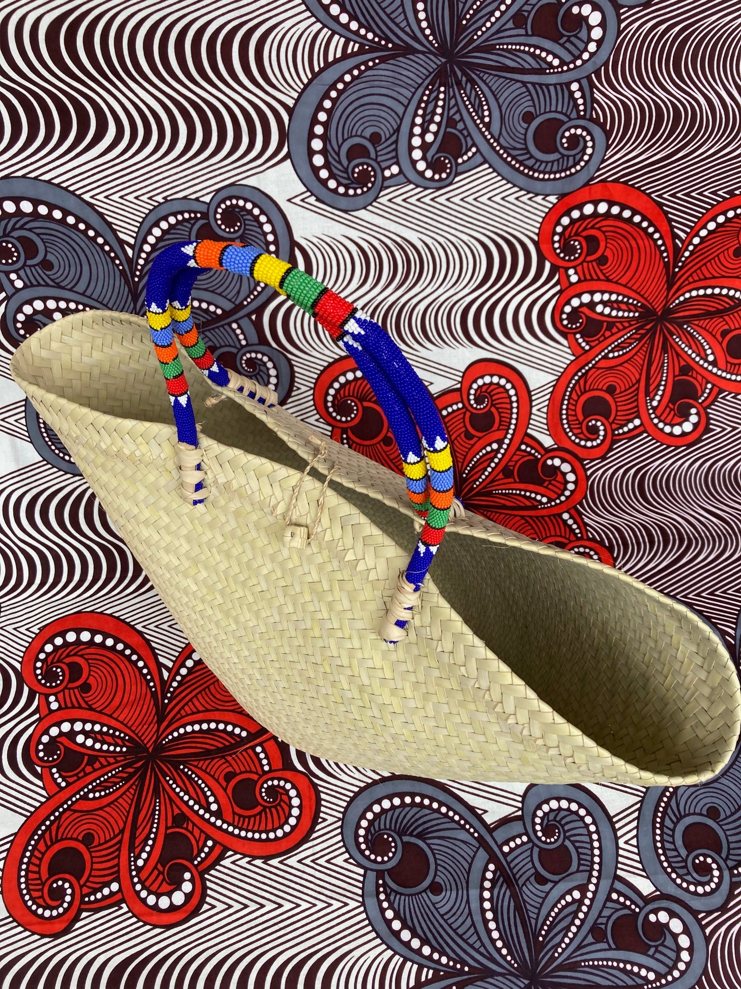 Beaded Handle Basket