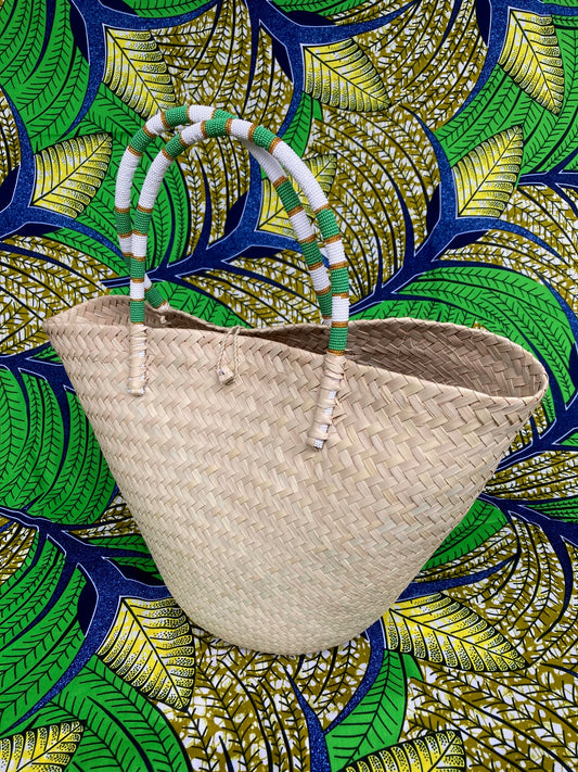 Beaded Handle Basket