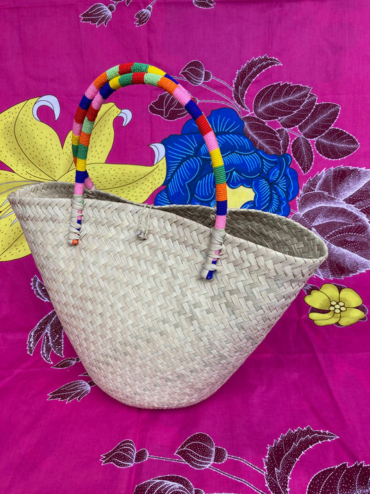 Beaded Handle Basket