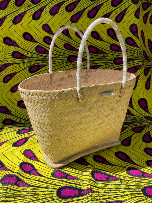 Beaded Handle Basket