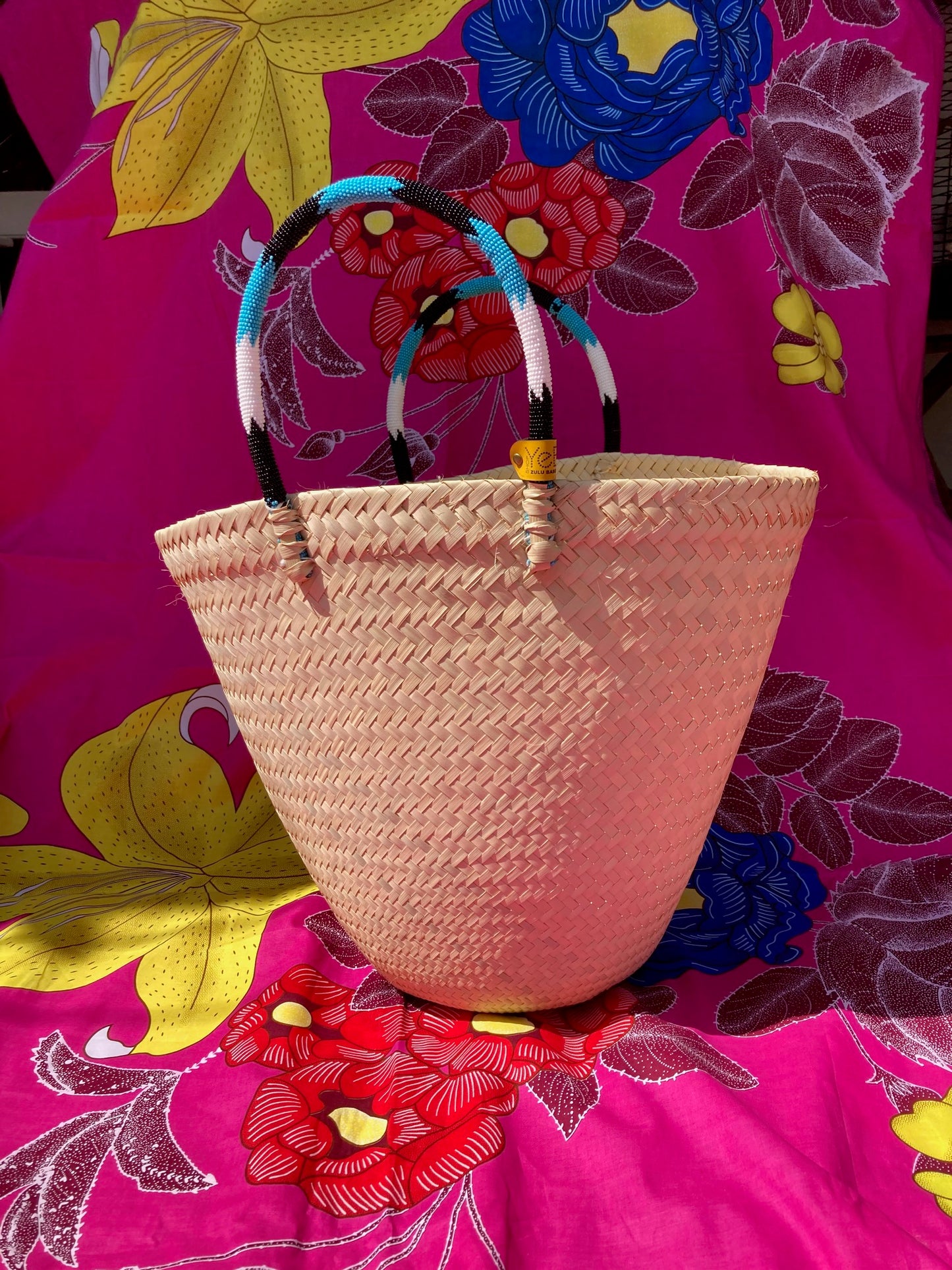 Beaded Handle Basket