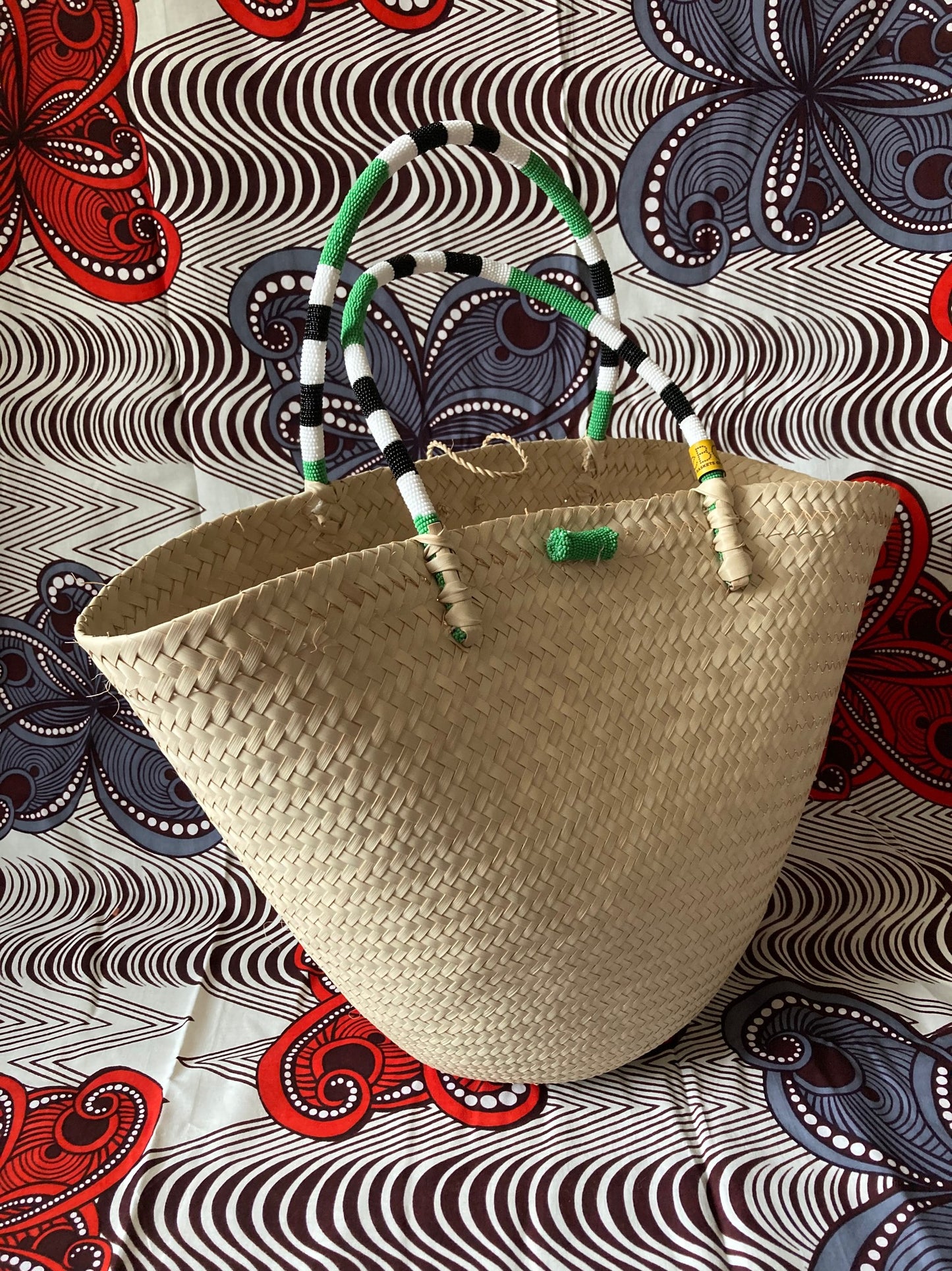 Beaded Handle Basket