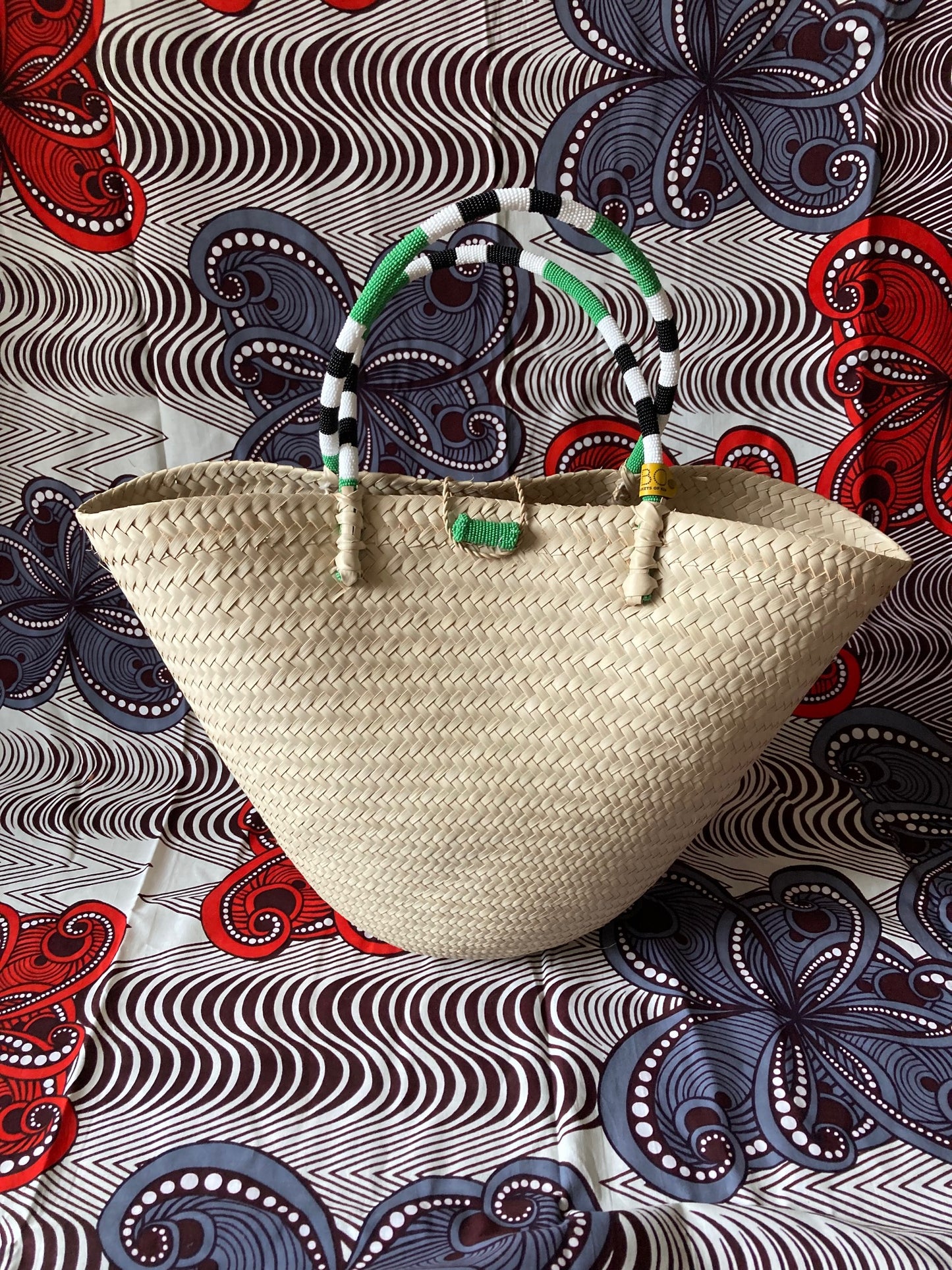 Beaded Handle Basket