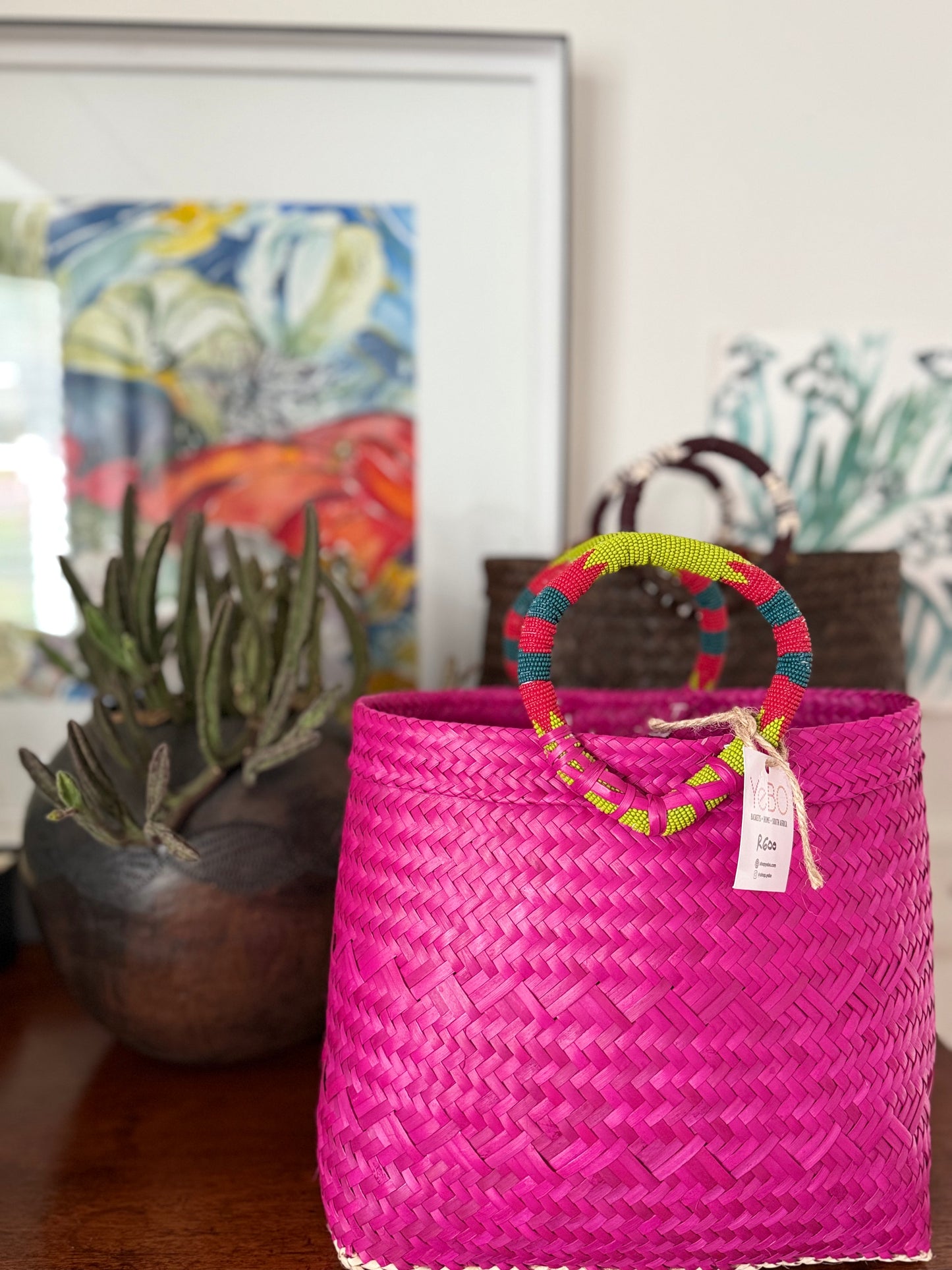1 Mini Clutch Basket Bangle Handles